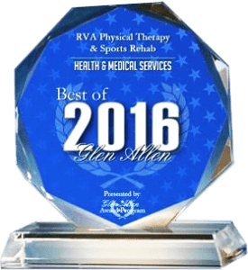 RVA Physical Therapy & Sports Rehab Receives 2016 Best of Glen Allen Award